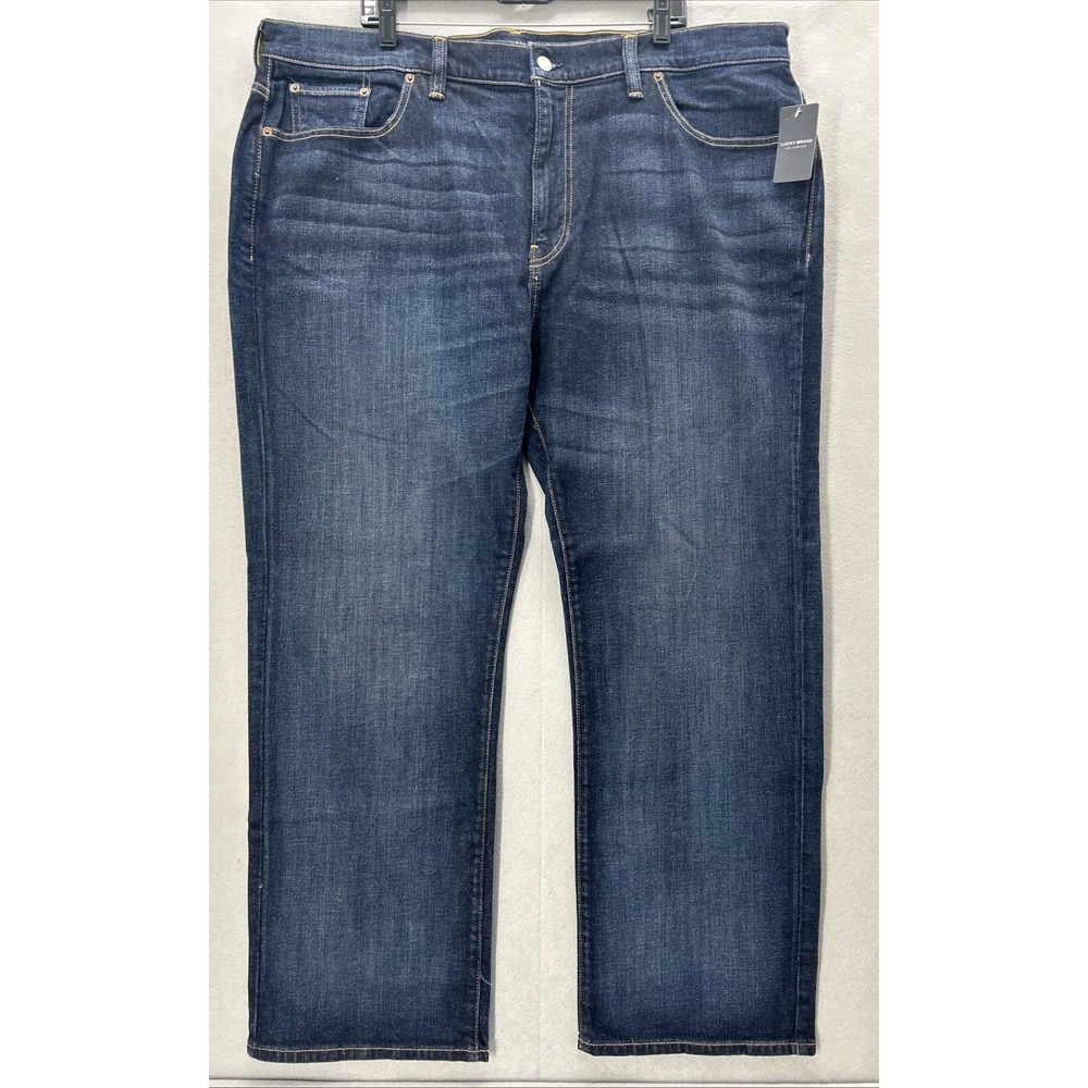 Lucky Brand 181 Relaxed 2 Way Stretch Men's Jeans Dark Blue Denim 44×32(31) NEW